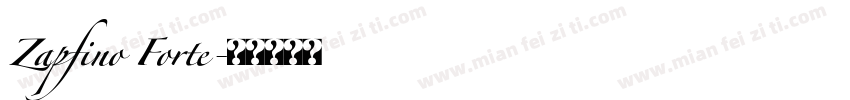 Zapfino Forte字体转换